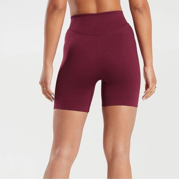 Gymshark SWEAT SEAMLESS SHORTS Plum Pink XS NWT in‎ packaging - Picture 3 of 8